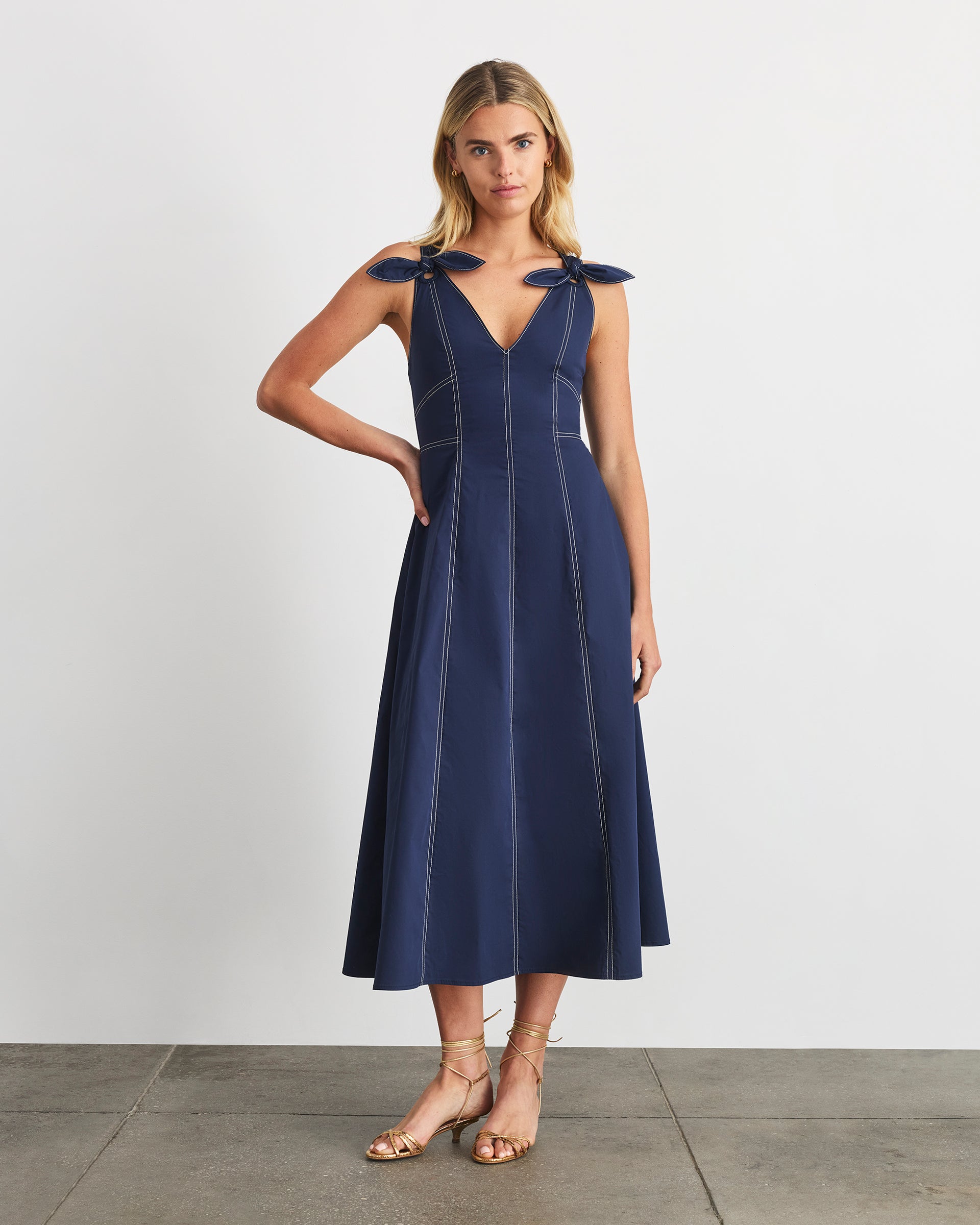 caprice midi dress L'Agence Caprice Ruched Strapless Midi Dress