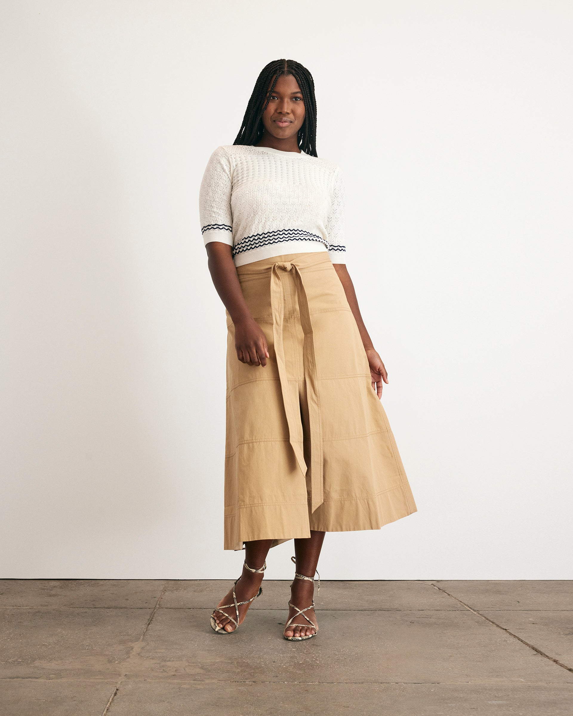 DIANA CONTRAST KNIT TOP