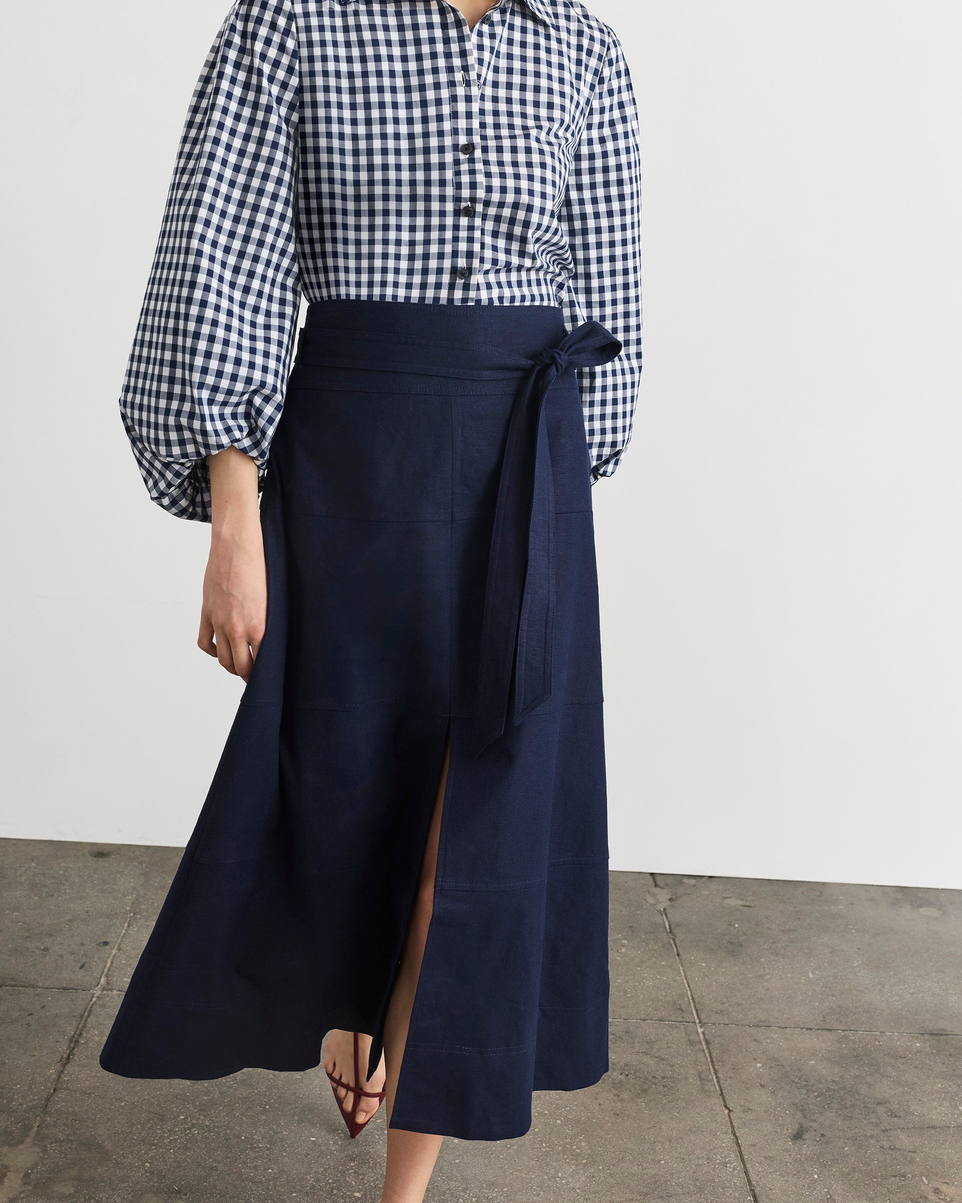 Linen Hudson Skirt – Tanya Taylor