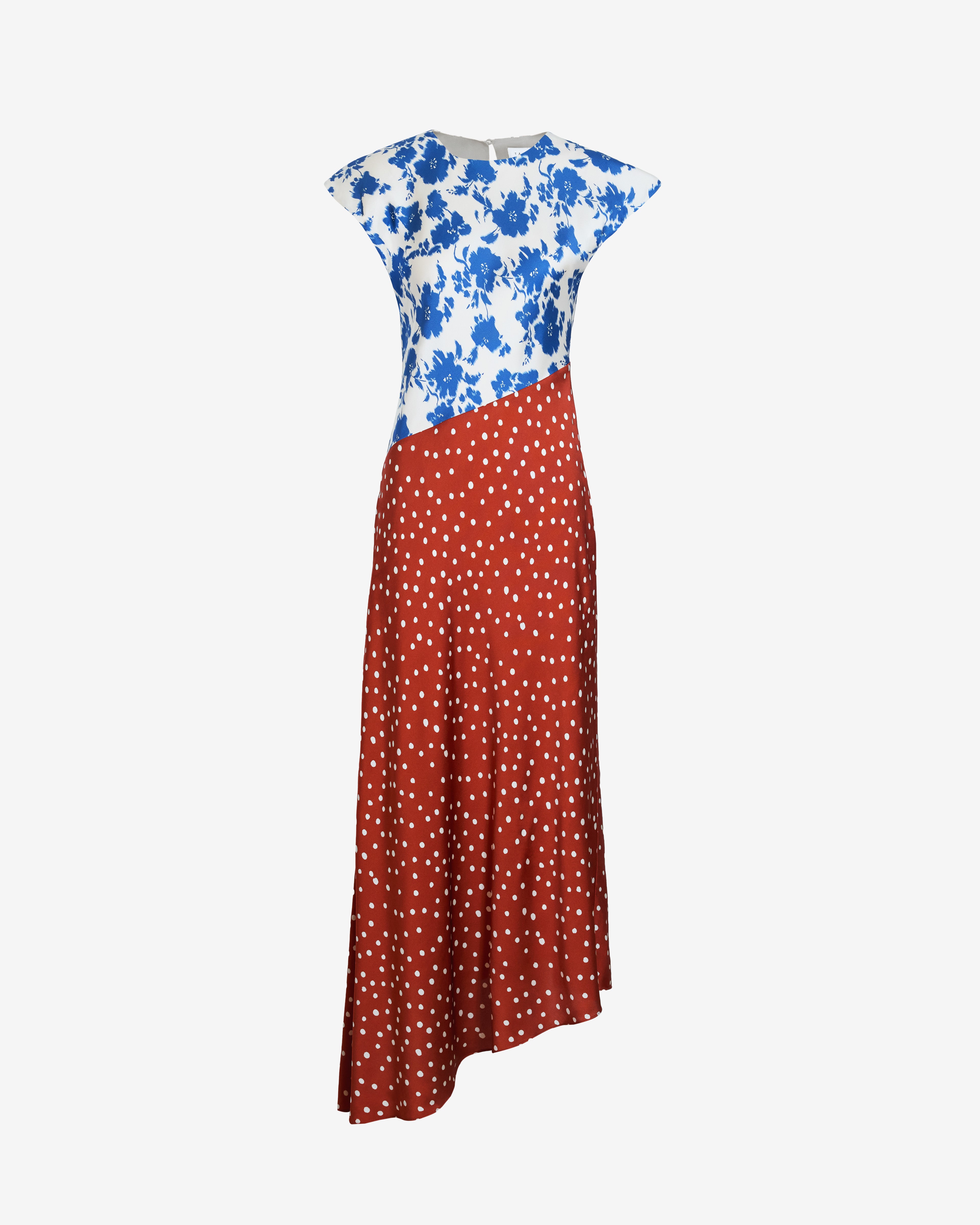 violetta maxi dress navy Violeta Dress in Cream/french Blue Multi 6