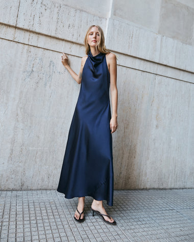 black brimnes dresser Sculpted Shoulder Formal Evening Navy Blue Dress for Formal Evening Party  or Black-tie Event – The Dress Outlet