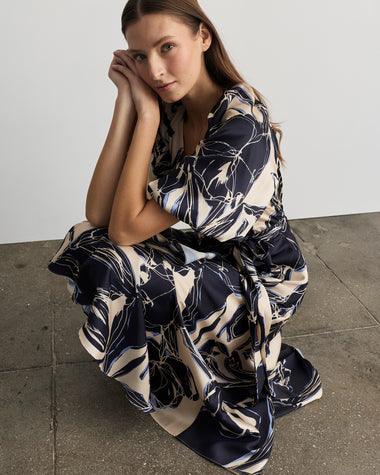 tanya taylor silk dress Tanya Taylor Paige Dress In Peach Multi
