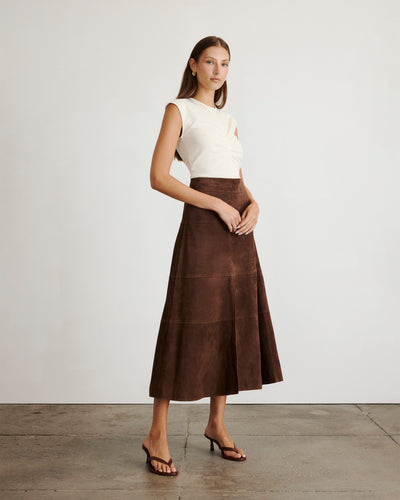 Suede Hudson Skirt