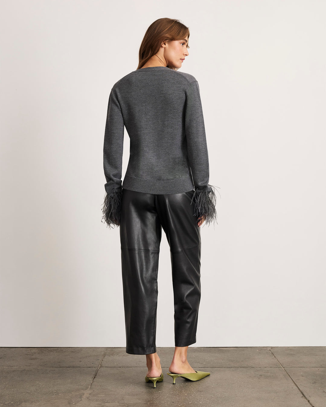 LIDNM FEATHER YARN LOOSE CARDIGAN 【公式通販】