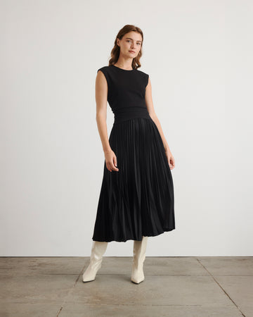 open lace back dress Tanya Taylor | Carly Dress | Black