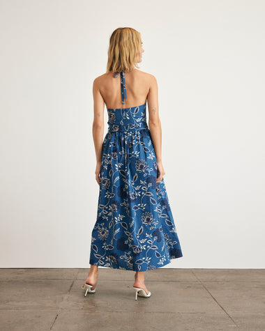 white christmas dresses Adelyn dress blue – Line & Dot