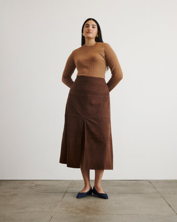 Suede Hudson Skirt – Tanya Taylor