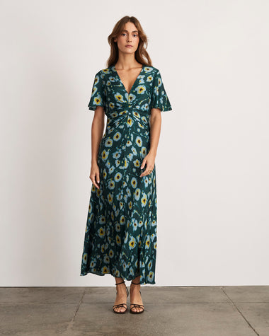 Tanya Taylor | Daphne Dress | Emerald Multi - 00 Tanya Taylor | Daphne Dress | Emerald Multi - 00
