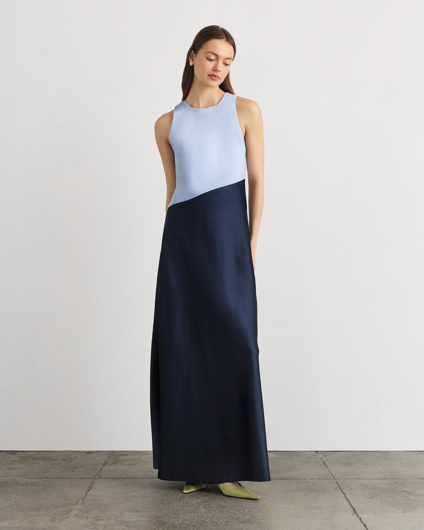 Tanya Taylor | Dasha Dress | Powder Blue/anthracite