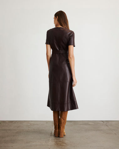 princess polly baby blue dress Burgundy Faux Leather Midi Skirt by Jason Wu x RTR