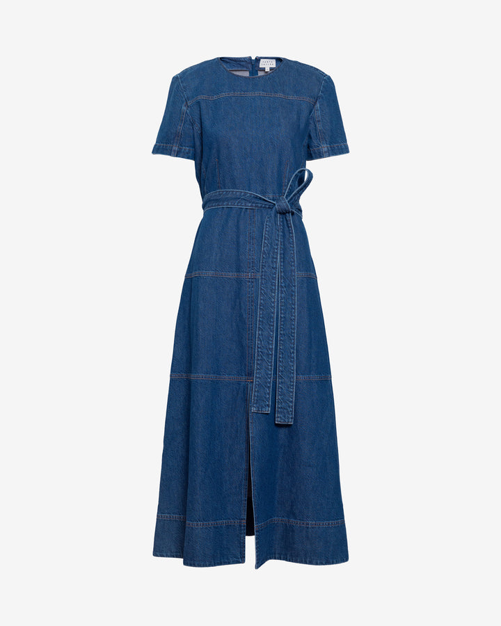 Ella Dress in Classic Indigo Blue 00