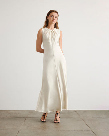knee length dresses for ladies Tanya Taylor | Emily Dress | Ivory Maxi Dress knee length dresses for ladies Tanya Taylor | Emily Dress | Ivory Maxi Dress