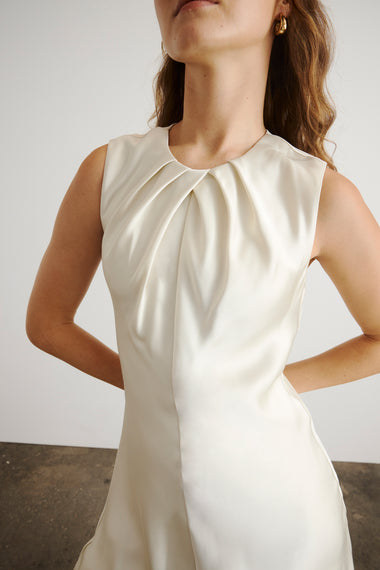 knee length dresses for ladies Tularosa Emily Maxi Dress in White – BlackSkinny main image 0