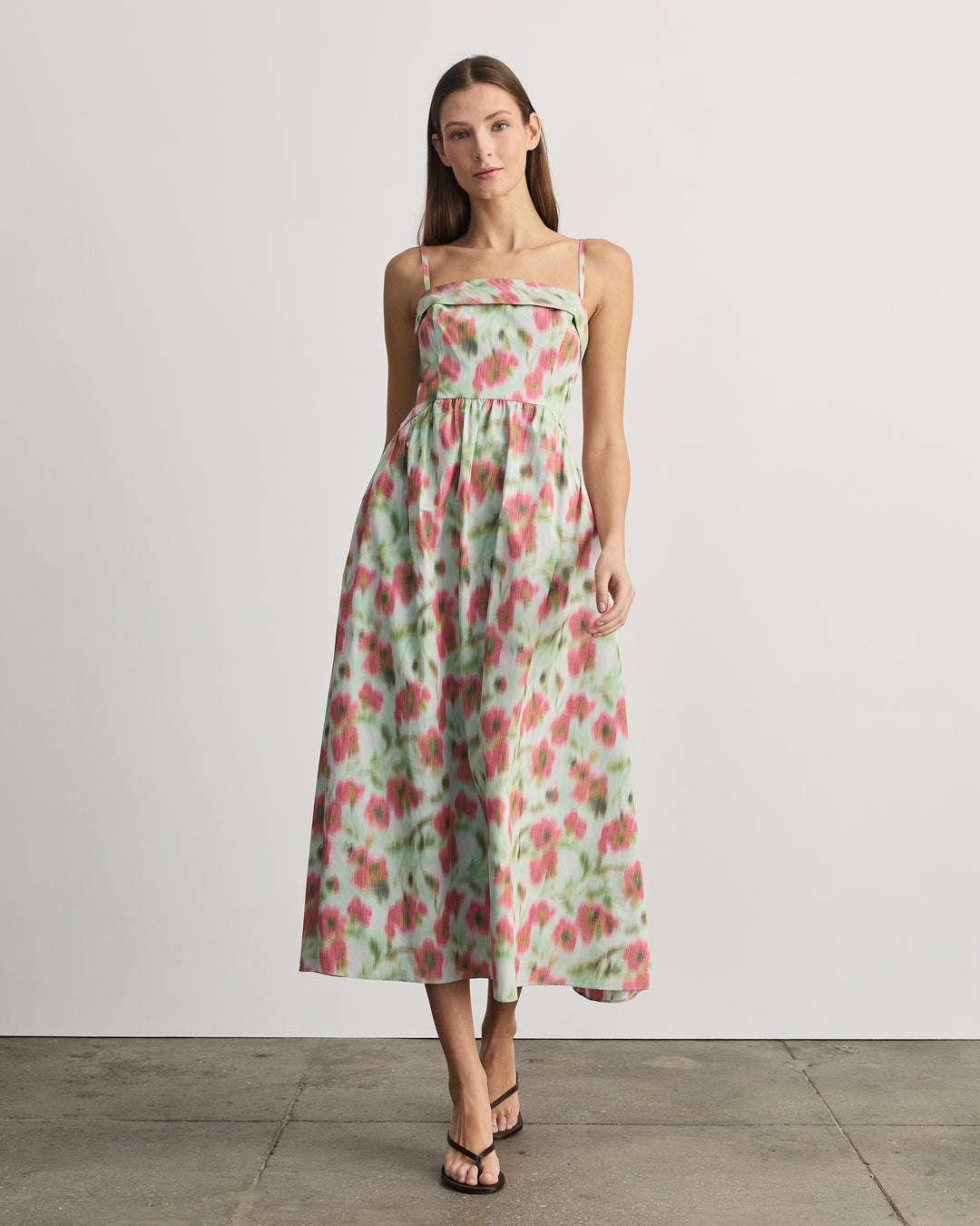 gigi maxi dress Tanya Taylor | Gigi Dress | Pistachio Multi Midi Dress