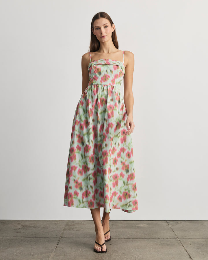 tanya taylor maxi dress | Gigi | Pistachio Multi Midi Dress Size:Small (8/10) New Arrival!! Red Velvet gowns-dresses Featuring a flattering v