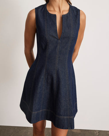 Glenda Denim Dress in Dark Indigo 00 Glenda Denim Dress in Dark Indigo 00