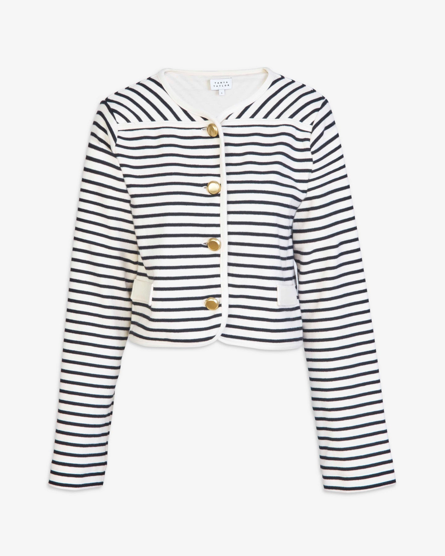 Tanya Taylor Graham Jacket White and Black M