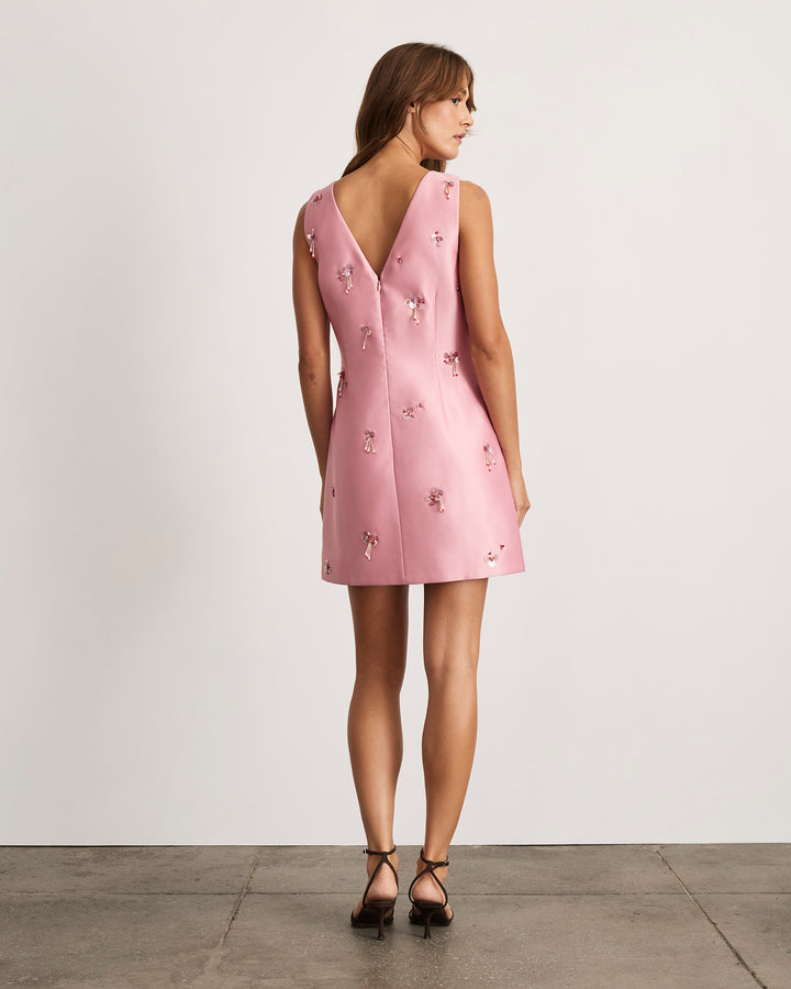 Tanya Taylor | Halston Dress | Rose Quartz Mini Dress