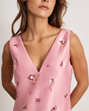 pink halston dress Halston Dress in Rose Quartz 4