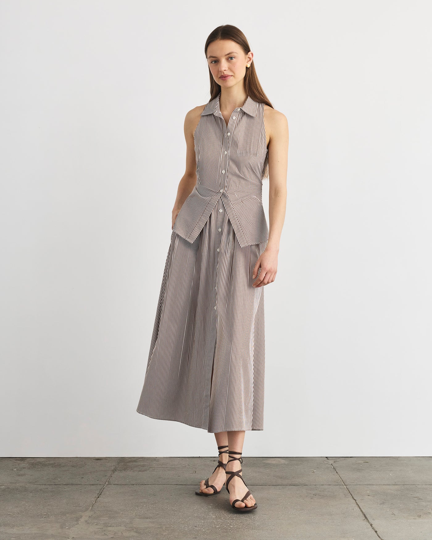 resa hannah midi dress Tanya Taylor | Hannah Dress | Acorn/optic White