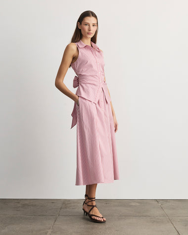 hannah midi dress Hannah DRESS, Vintage ROSE/ Optic White / 4