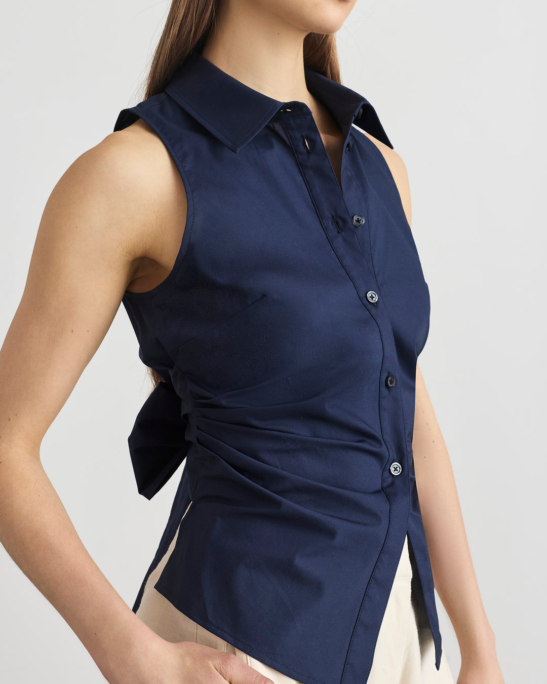 トップス ANDMARY Hannah check tops black Hannah Top – Tanya Taylor