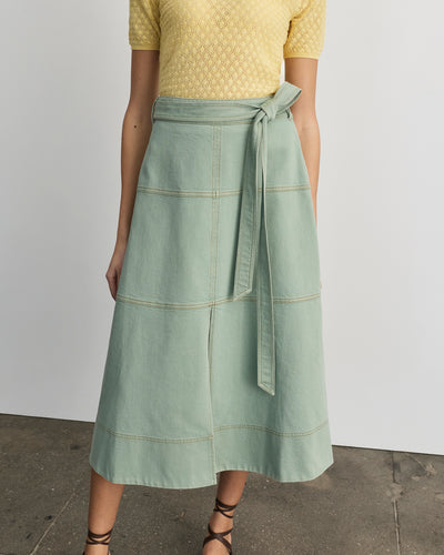 Hudley Denim Skirt – Tanya Taylor