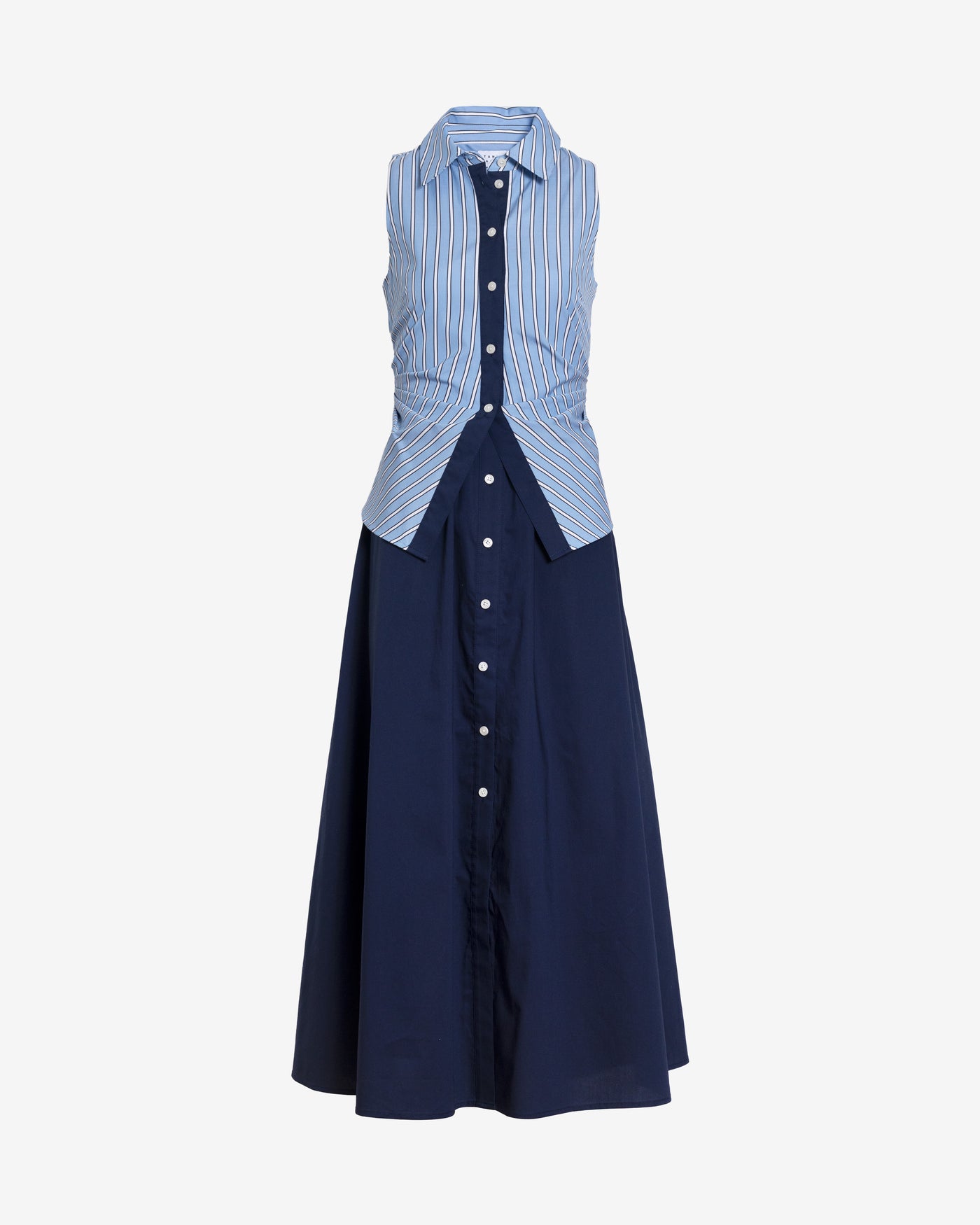 Tanya Taylor | Hannah Dress | Cloudy Blue/optic White