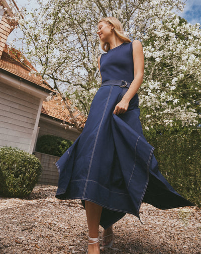 Short Ella Denim Dress – Tanya Taylor