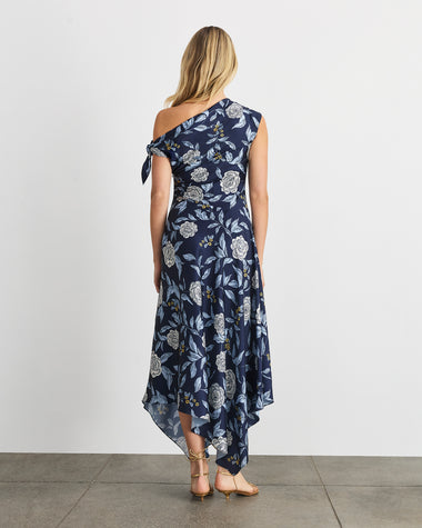 loretta midi dress Baltic Born Womens Loretta Smocked Midi Dress | Midnight Floral