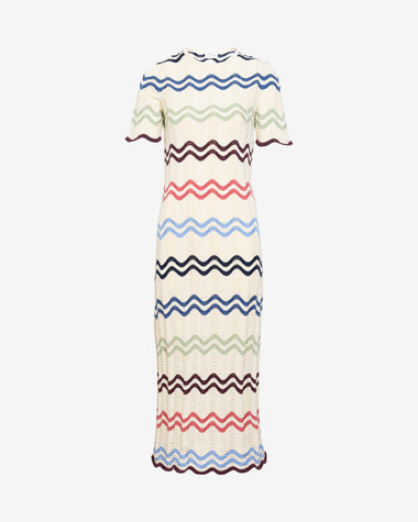 Tanya Taylor Leighton Dress | Cream Multi | XL | Adult