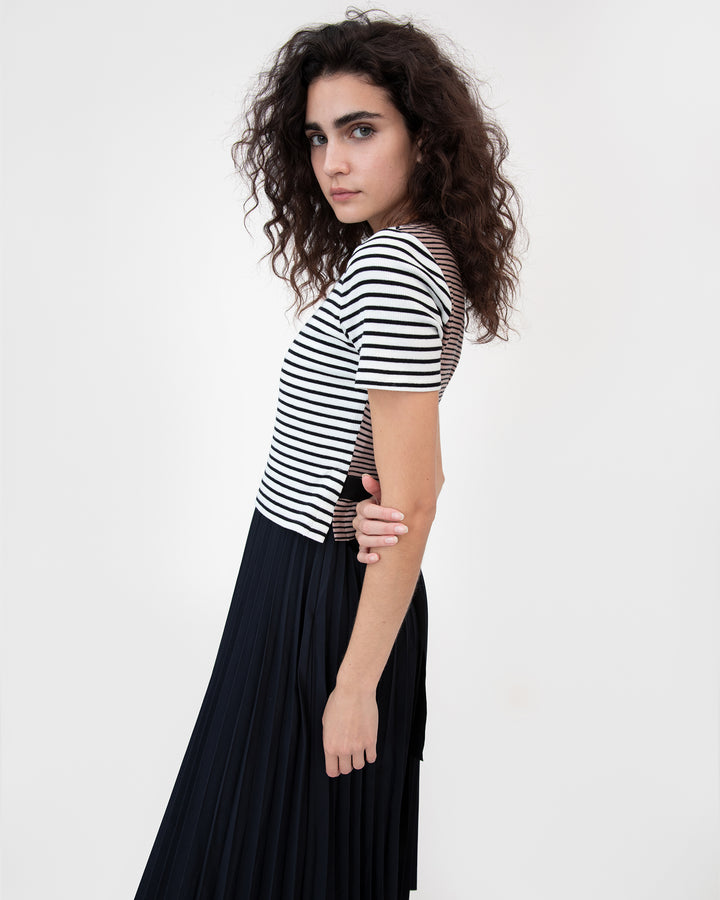 Tanya Taylor | Logan Dress | White / Black / Black Multi