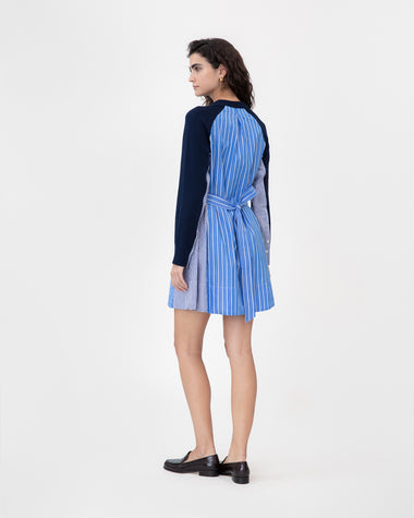 Tanya Taylor | Lorraine Dress | Maritime Blue/ Cerulean Blue Multi