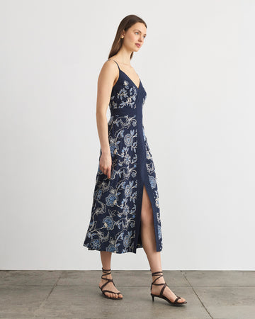 Tanya Taylor | Madden Dress | Maritime Blue Floral - 2 Tanya Taylor | Madden Dress | Maritime Blue Floral - 2