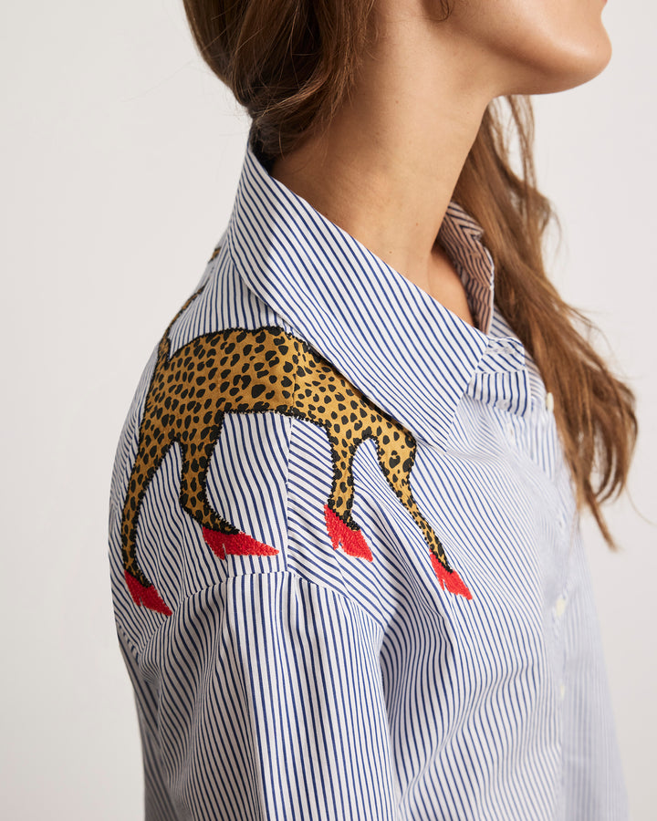 Margaux Cheetah Shirt – Tanya Taylor