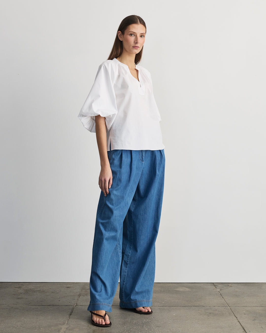 トップス Taylor shirt MARNO Marine Top – Tanya Taylor