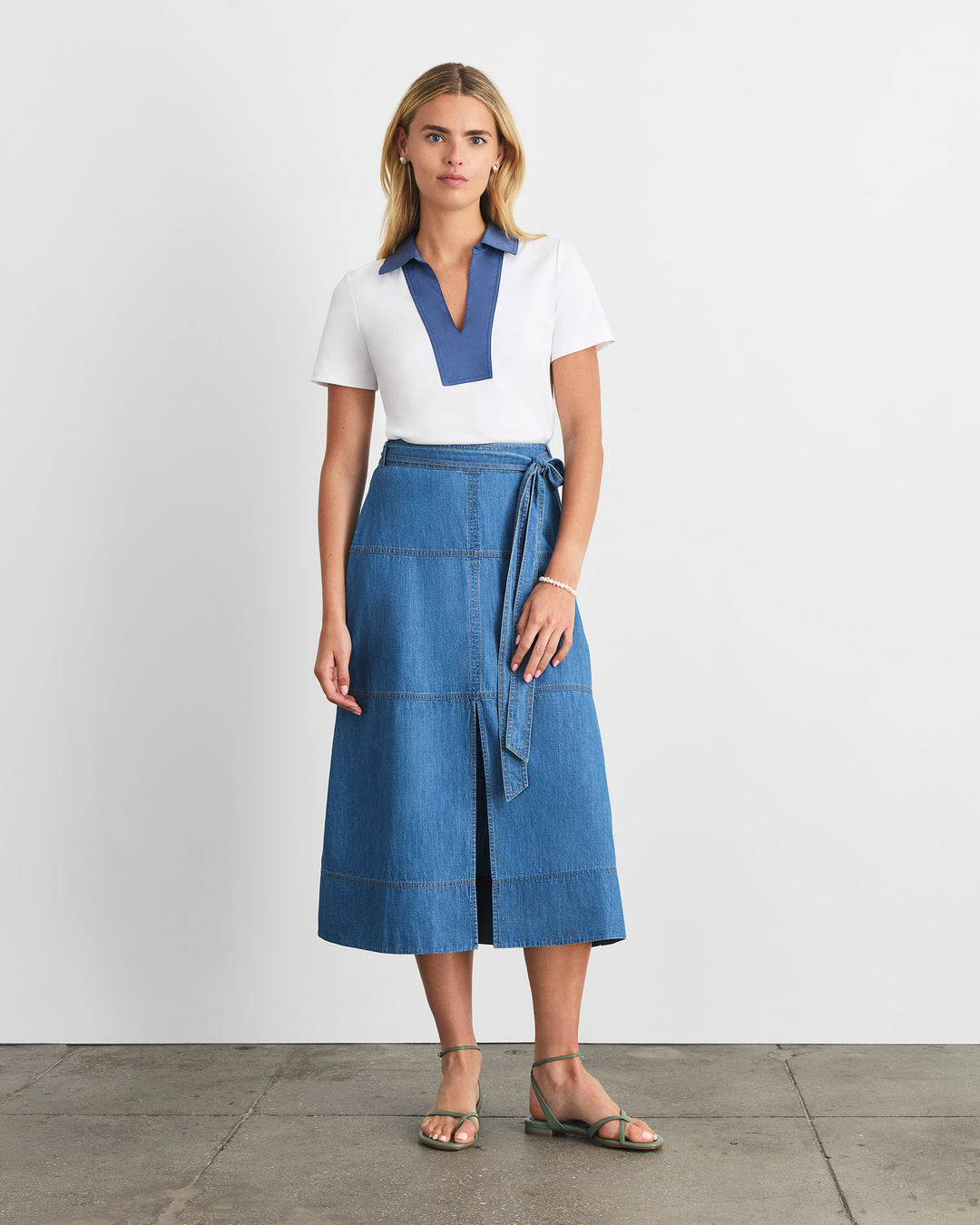 Hudley Denim Skirt – Tanya Taylor