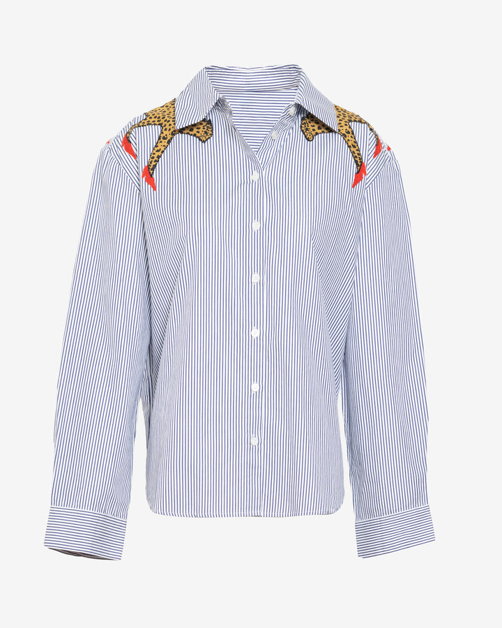 Margaux Cheetah Shirt – Tanya Taylor