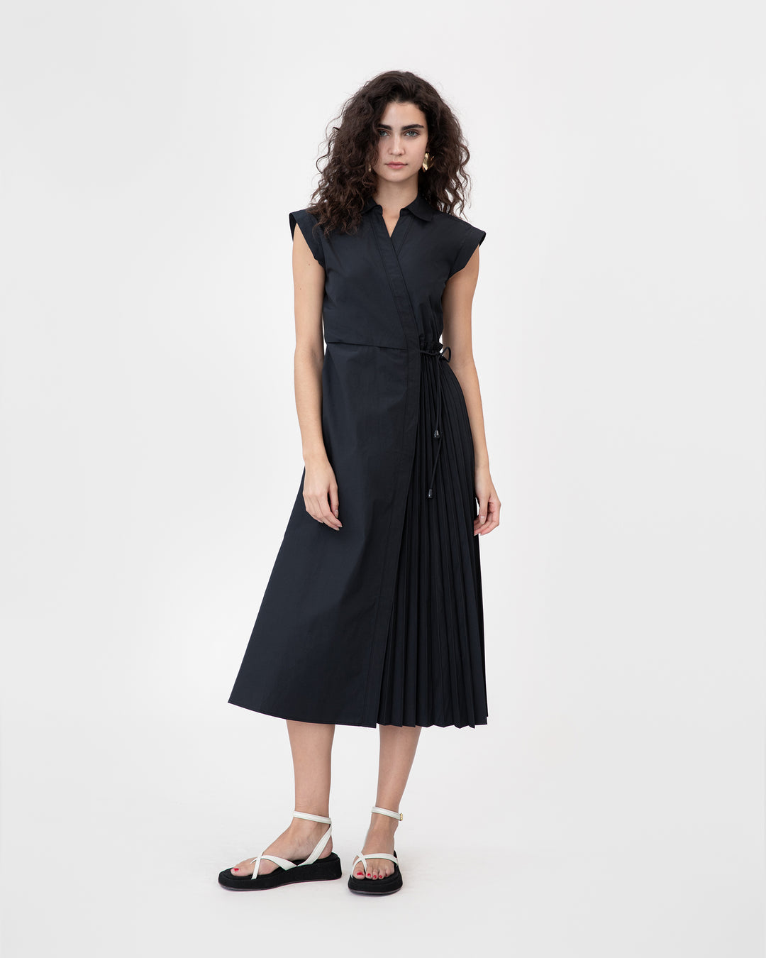 slim fit dress slacks Midi Shivon Dress – Tanya Taylor
