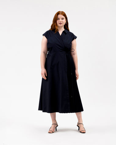 Tanya Taylor Women's Shivon Pintucked Midi-Dress - Black - Size 6 Tanya Taylor Women's Shivon Pintucked Midi-Dress - Black - Size 6