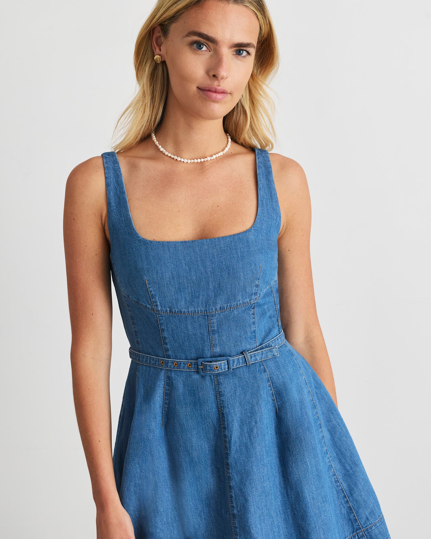 Tanya Taylor | Paige Denim Dress | Medium Blue