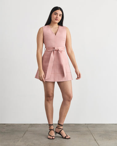 Tanya Taylor | Reina Dress | Rose Quartz Denim Mini Dress - 20 Tanya Taylor | Reina Dress | Rose Quartz Denim Mini Dress - 20