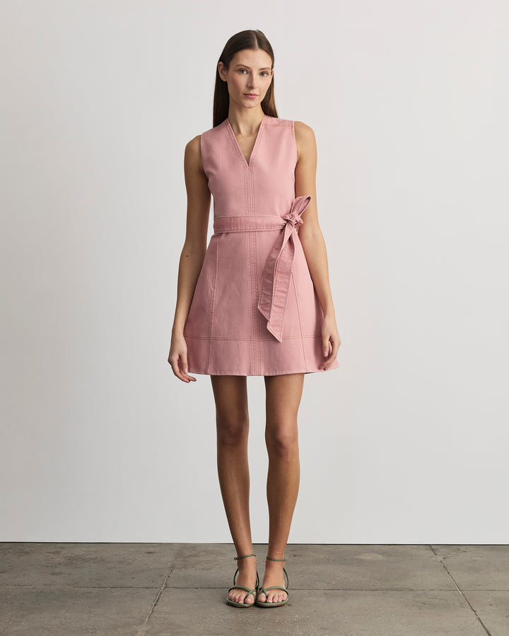 Tanya Taylor | Reina Denim Dress | Rose Quartz