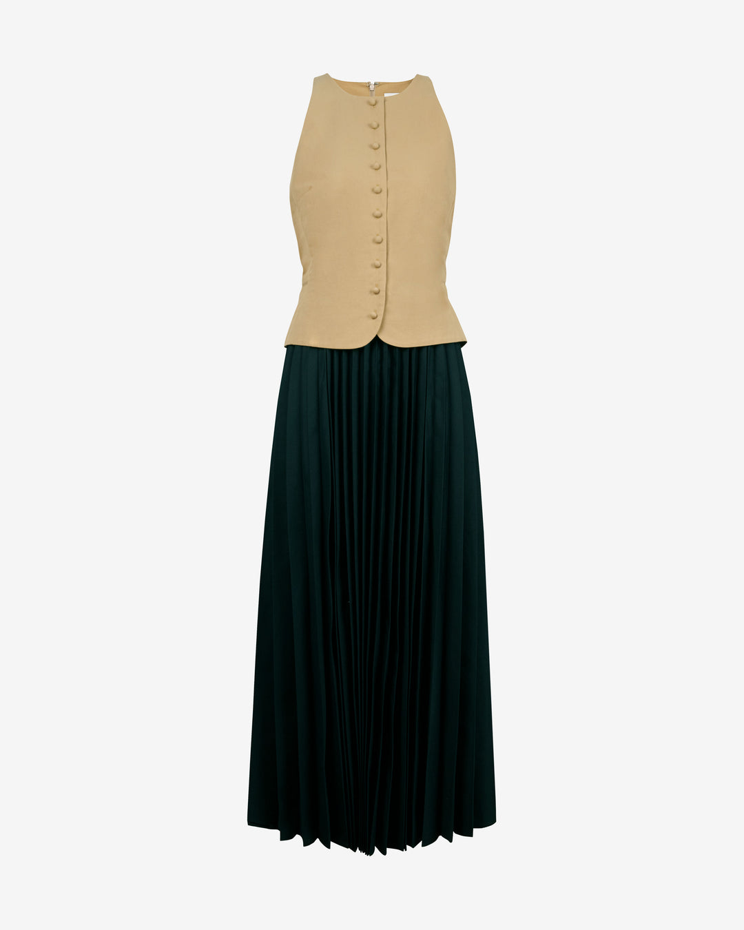 Tanya Taylor | Robbie Dress | Dark Khaki/black