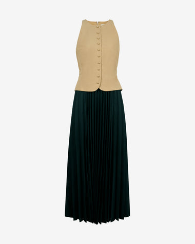 Tanya Taylor | Robbie Dress | Dark Khaki/black - 10 Tanya Taylor | Robbie Dress | Dark Khaki/black - 10