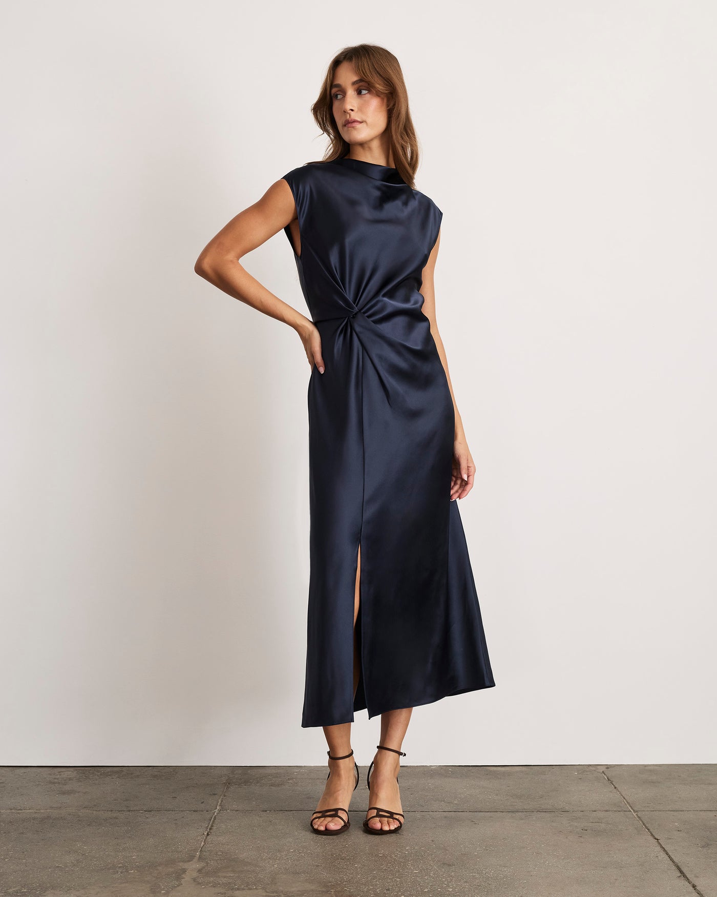 Tanya Taylor | Robinella Dress | Anthracite Midi Dress