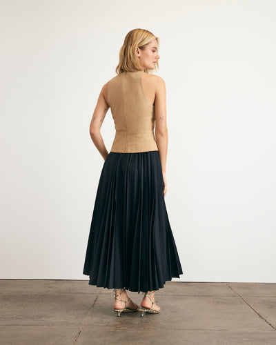 Tanya Taylor | Robbie Dress | Dark Khaki/black