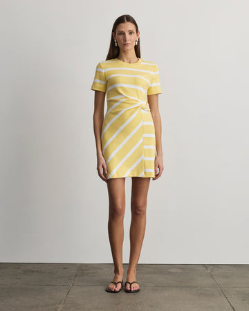 short striped dress Short Striped Cody Dress – Tanya Taylor