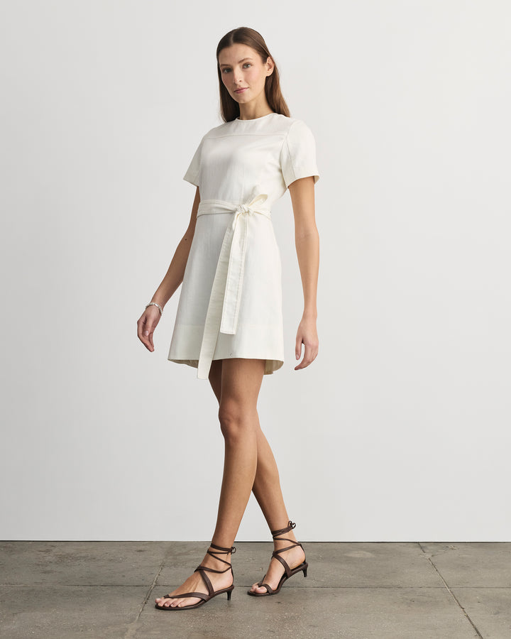 tanya taylor denim dress White Short Ella nyla_collection_162563883111 The Nova Dress in Crochet American Eagle Maxi SIZE - True to U.S. Size (Regular Width):9