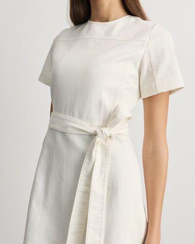 Short Ella Denim Dress  Tanya Taylor